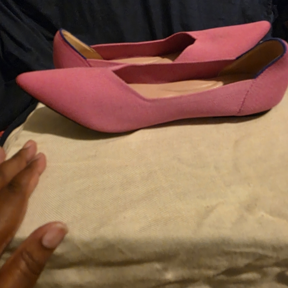 Elegant Pink Women's Flats - Picture 5 of 8